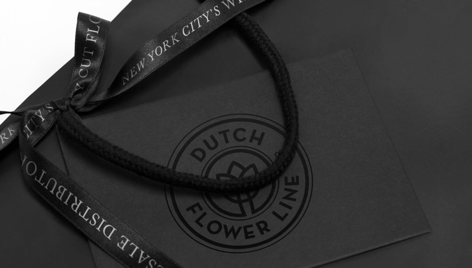 Art of Noah - Dutch flower line card and ribbon