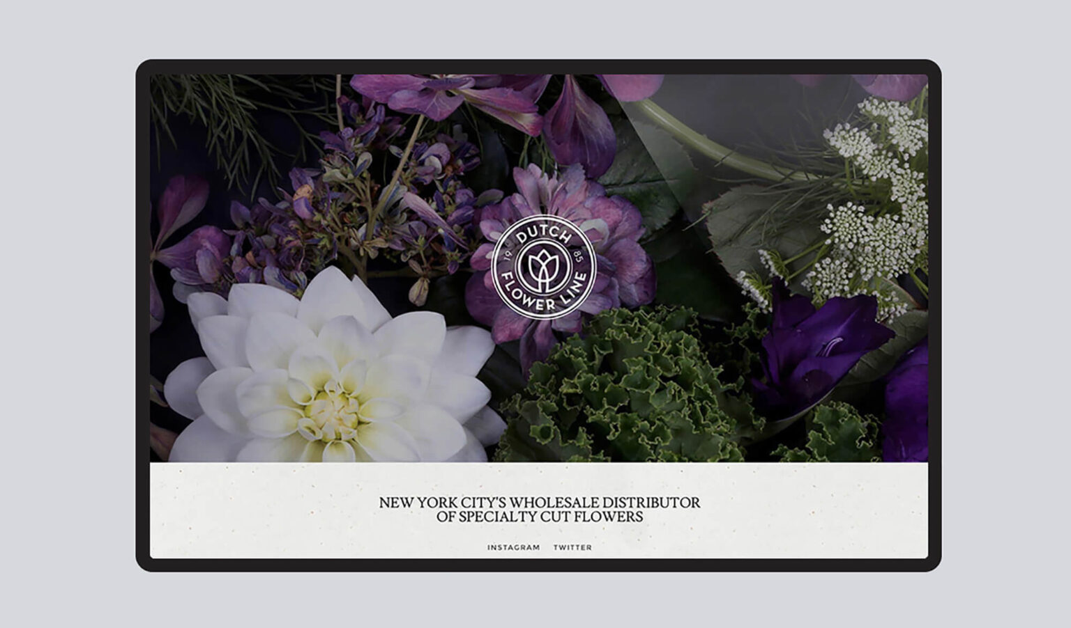 Art of Noah - Dutch flower line homepage